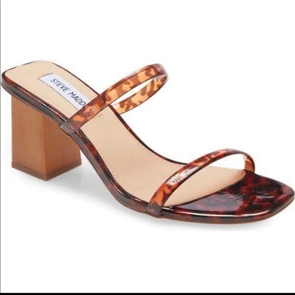 Steve Madden Honey Tortoise Slide Heels 